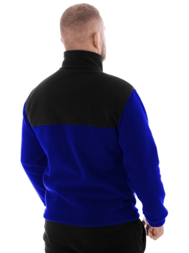 Fleece with a stand-up collar "Laur" - Blue / Black for 259.00 PLN 2