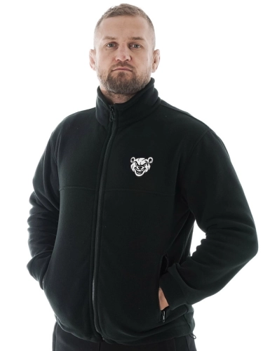 Fleece with stand-up "Miś" - Black for 259.00 PLN