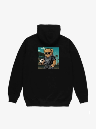 Bluza z kapturem "Fan Bear Classic" - czarna za 249,00 zł