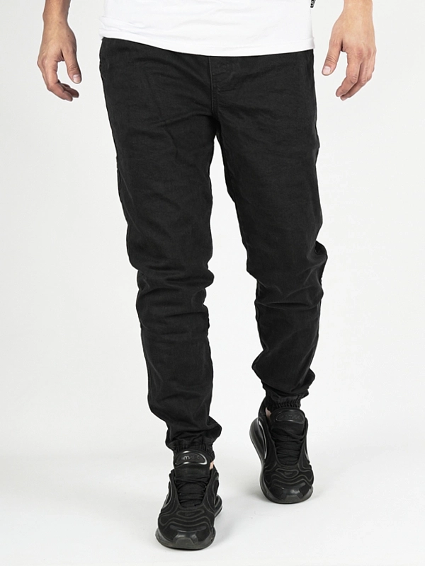 Spodnie Jeansowe Jogger "Symbol Icon" - Czarne / Białe za 199,00 zł