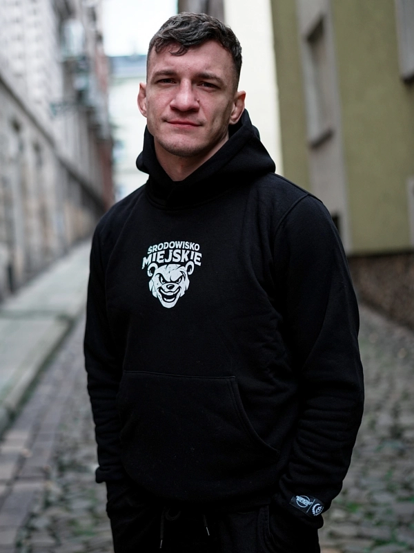 Bluza z kapturem "Bear Citizen" - czarna za 259,00 zł