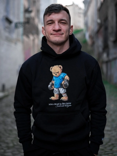 Bluza z kapturem "MMA Bear" - Czarna za 249,00 zł