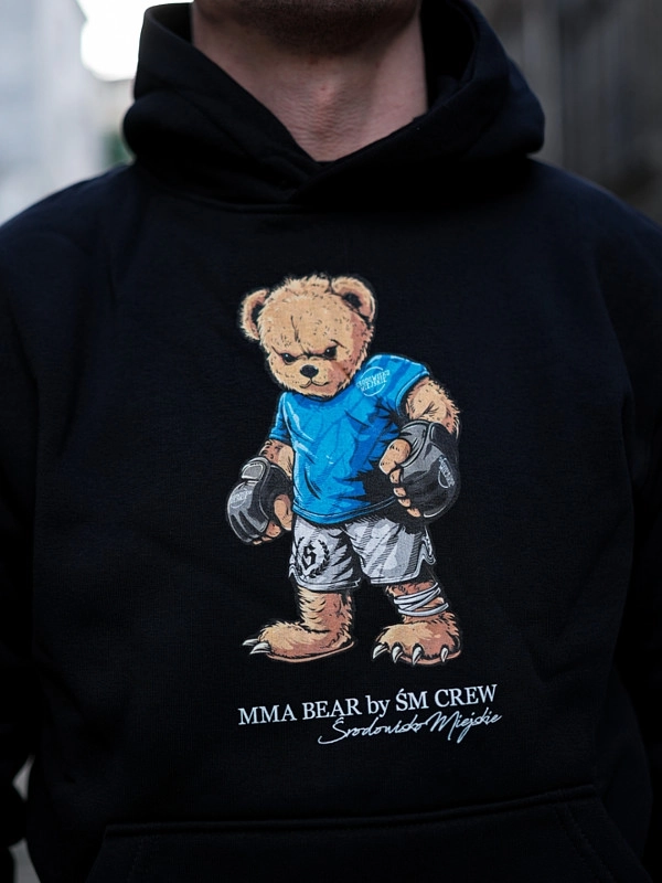 Bluza z kapturem "MMA Bear" - Czarna za 249,00 zł