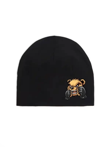 Winter hat "Fighter Bear" - black for 59,00 PLN
