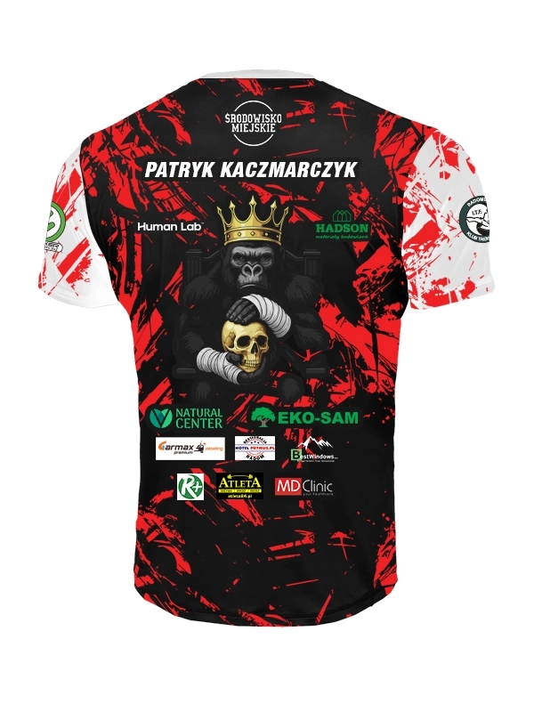 T-shirt Sport Mesh "Team Kaczmarczyk 2.0" - white / black for 139,00 PLN