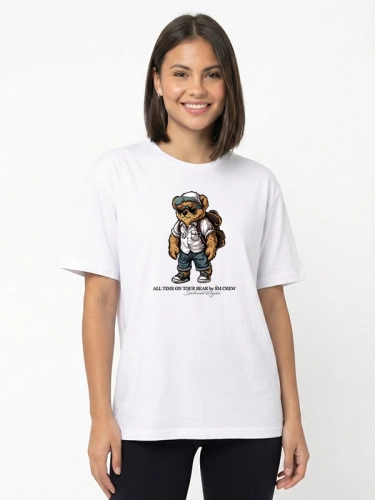 Koszulka "All time on tour Bear" - Biała za 119,00 zł 1