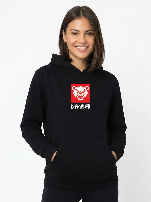 Bluza z kapturem "ŚM Sport Bear" - czarna za 259,00 zł