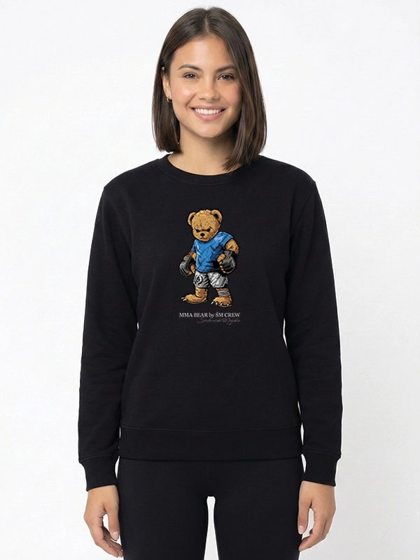 Bluza bez kaptura "MMA Bear- Czarna za 239,00 zł