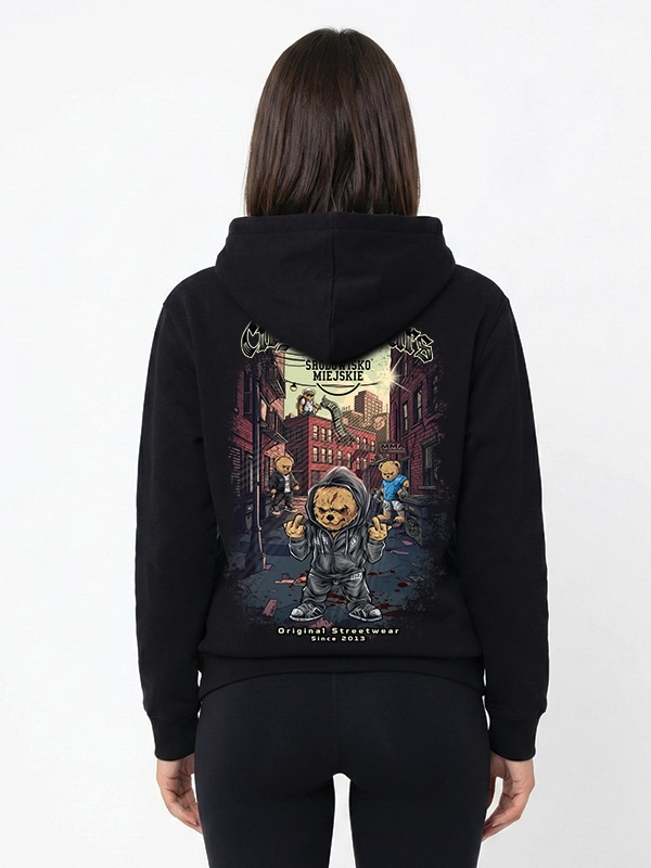 Bluza z kapturem "City of Bears" - czarna za 249,00 zł
