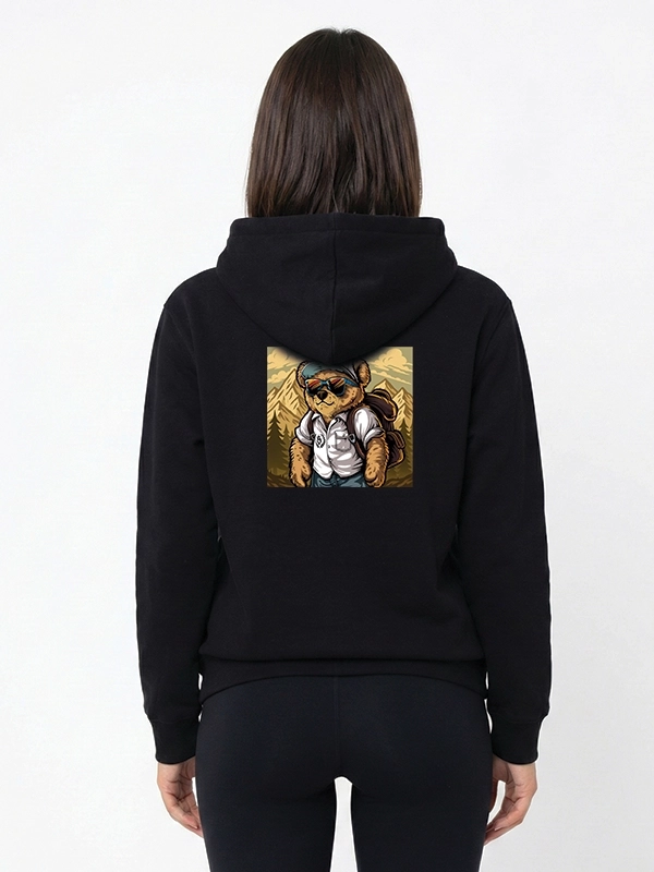 Bluza z kapturem "All time on tour Bear Classic" - czarna za 249,00 zł