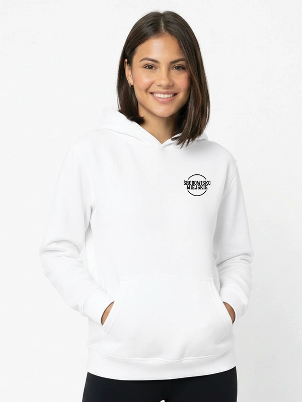 Bluza z kapturem "Split" - biała za 269,00 zł