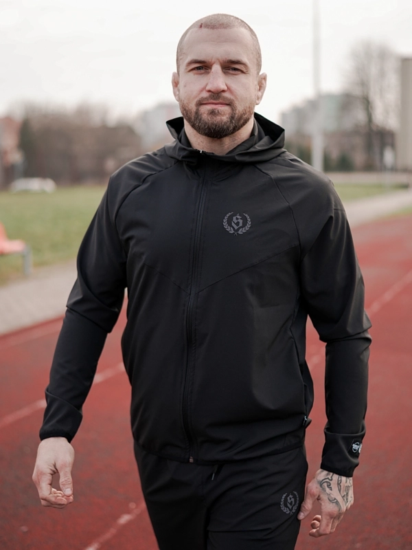 Zipped Hoodie "Laur Tech" - black for 299,00 PLN