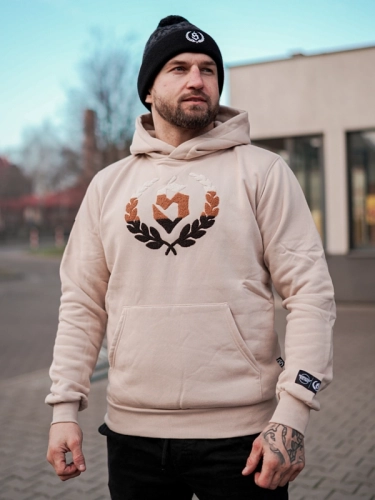 Bluza z kapturem "Chenille" - Beżowa za 269,00 zł