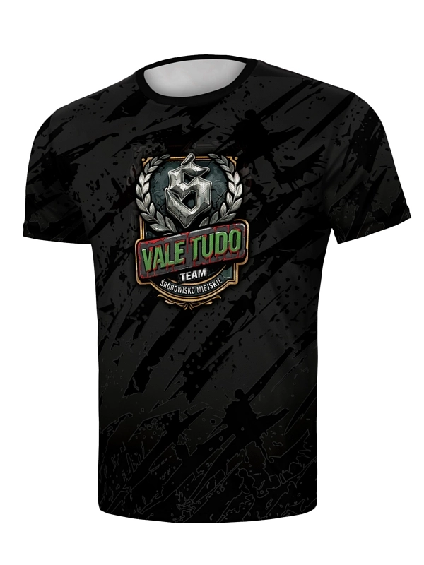 Koszulka Sportowa Mesh "Vale Tudo" - Czarna za 139,00 zł
