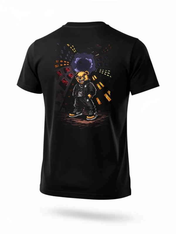 Koszulka "Night Bear" - czarna za 119,00 zł