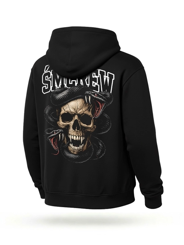 Bluza z kapturem "Skull" - czarna za 249,00 zł