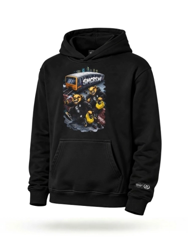 Bluza z kapturem "Graffiti" - czarna za 249,00 zł