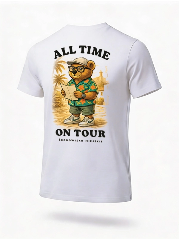 T-shirt "Globetrotter" - white for 119,00 PLN