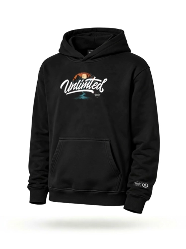 Bluza z kapturem "Unlimited" - czarna za 249,00 zł