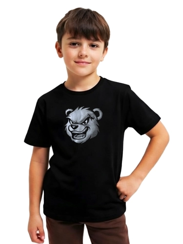 Kid's t-shirt "Bear Pattern" - black for 59,00 PLN 2