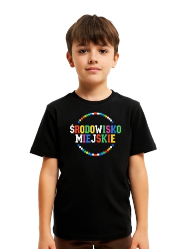 Kid's t-shirt "Colors" - black for 59,00 PLN 2