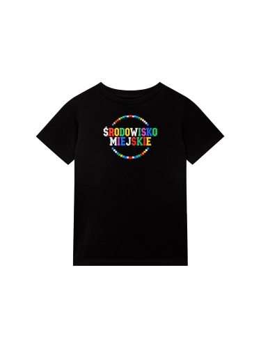 Kid's t-shirt "Colors" - black for 59,00 PLN
