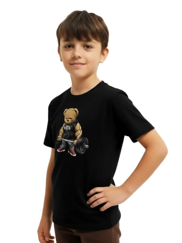 Koszulka dziecięca "Gym Bear" - czarna za 59,00 zł 2