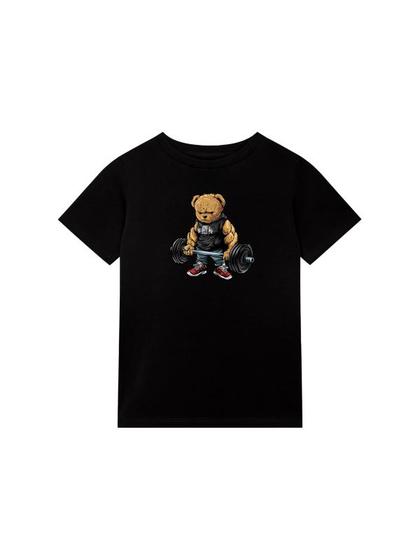 Koszulka dziecięca "Gym Bear" - czarna za 59,00 zł