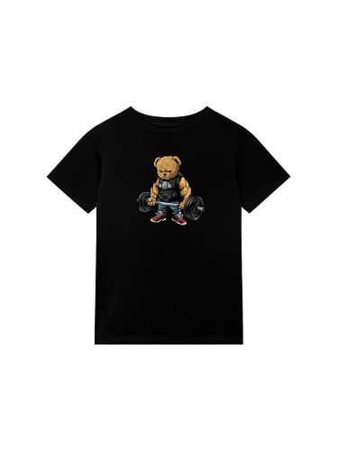 Koszulka dziecięca "Gym Bear" - czarna za 59,00 zł