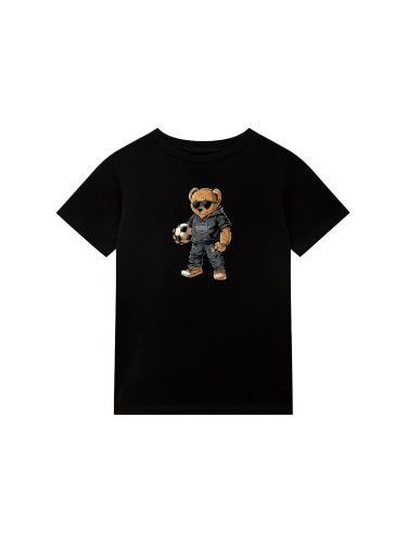 Kid's t-shirt "Fan Bear" - black for 59,00 PLN