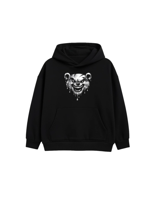 Bluza z kapturem dziecięca "Silver Bear" - czarna za 119,00 zł