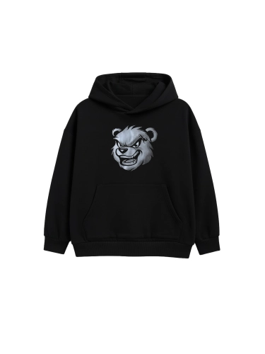 Kid's hoodie "Bear Pattern" - black for 119,00 PLN