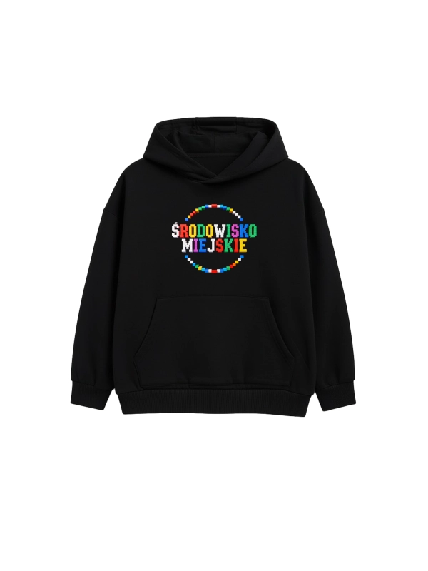 Kid's hoodie "Colors" - black for 119,00 PLN