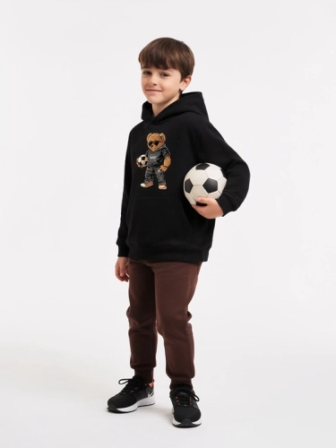 Kid's hoodie "Fan Bear" - black for 119,00 PLN 2