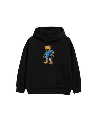Kid's hoodie "MMA Bear" - black for 119,00 PLN