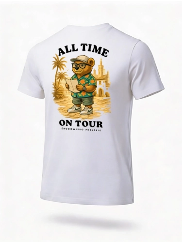 T-shirt "Globetrotter" - white for 119,00 PLN