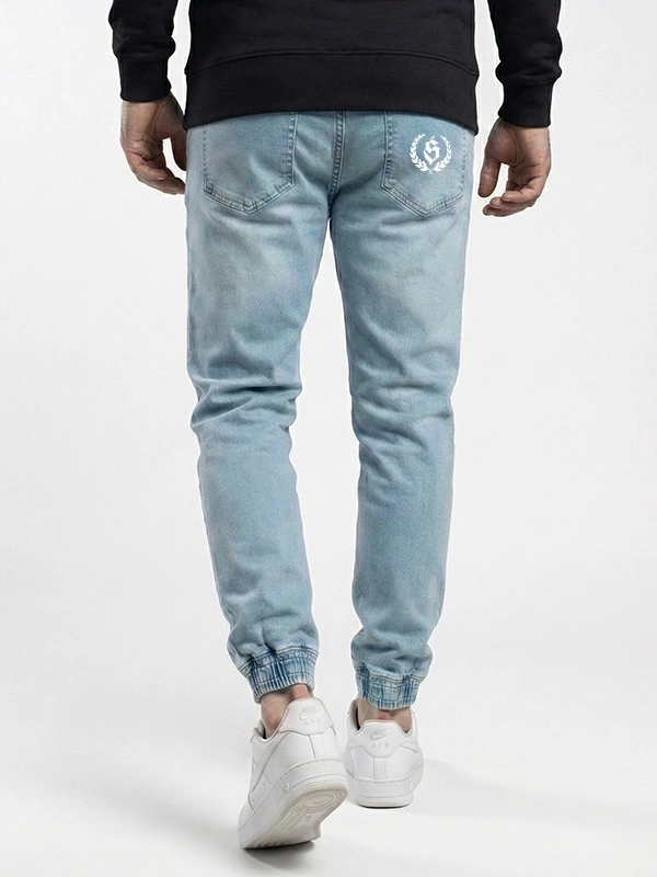 Pants Jeans Jogger "Laur" - Light Blue for 199,00 PLN
