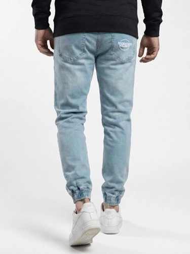 Spodnie Jeansowe Jogger "Classic" - Jasne Niebieskie za 199,00 zł