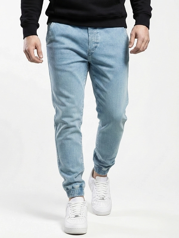 Pants Jeans Jogger "Classic" - Light Blue for 199,00 PLN