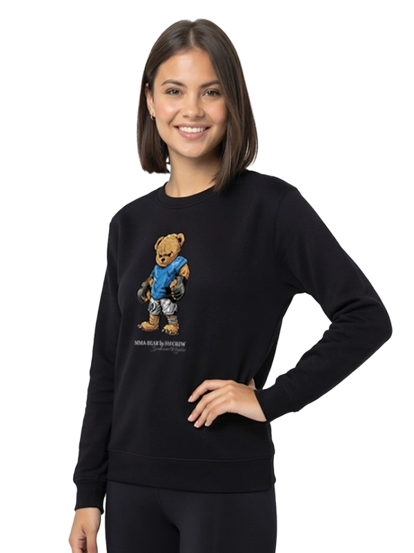 Bluza bez kaptura "MMA Bear- Czarna za 239,00 zł