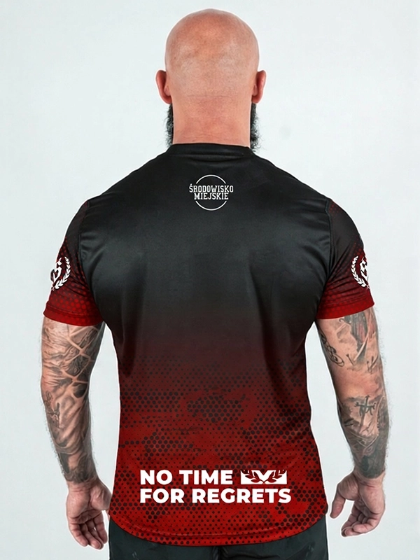 Mesh Sports T-shirt "Punch" - Black / Red for 139.00 PLN