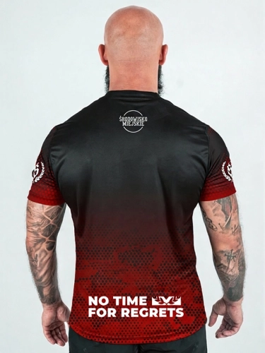 Koszulka Sportowa Mesh "Punch" - Czarna / Czerwona za 139,00 zł 2