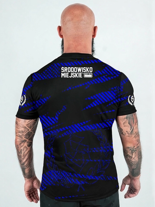 Mesh Sports T-shirt "CLS mini" - Black / Blue for 139.00 PLN