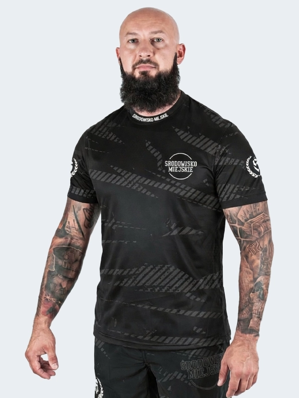 Mesh Sports T-shirt "CLS mini" - Black / Gray for 139.00 PLN