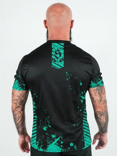 Koszulka Sportowa Mesh "Breakdown" - Czarna / Miętowa za 139,00 zł 2