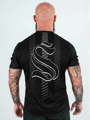 T-shirt Sport Mesh "Signature" - Black / Gray for 139,00 PLN 2