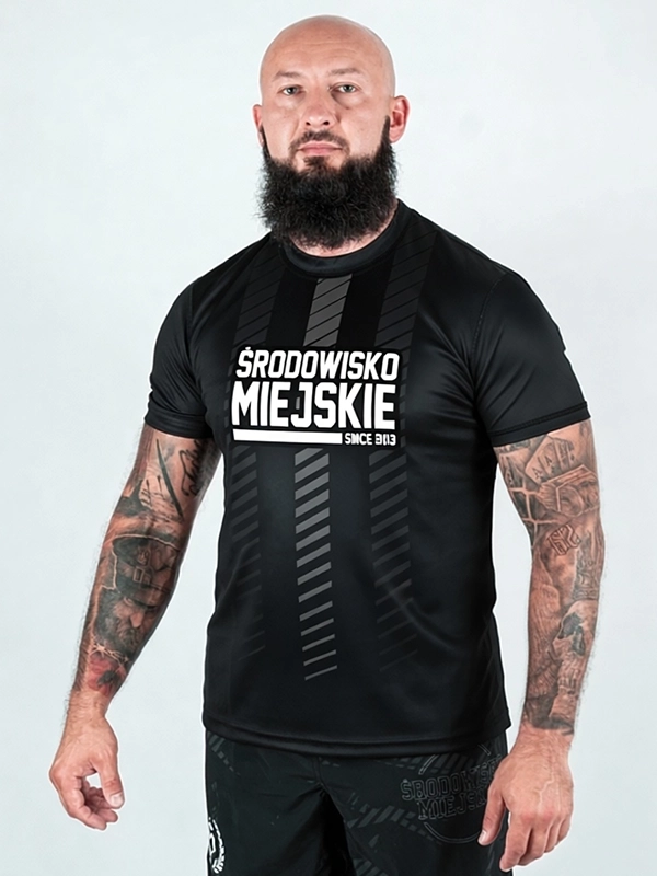 T-shirt Sport Mesh "Signature" - Black / Gray for 139,00 PLN