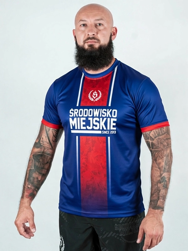 T-shirt Sport Mesh "Fusion" - Navy / Red for 139,00 PLN