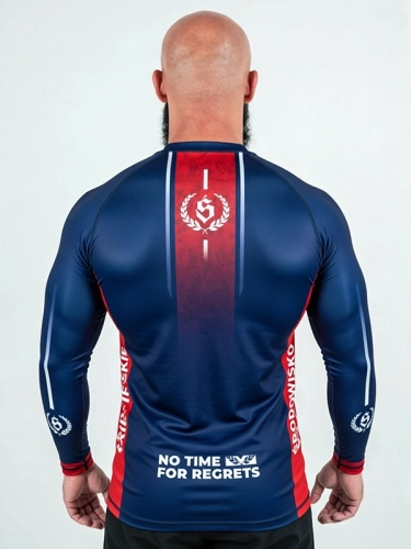 Rashguard "Fusion" longsleeve - Granatowy / Czerwony za 169,00 zł 2