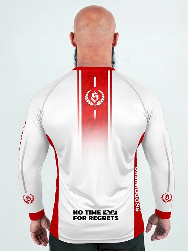 Rashguard "Fusion" longsleeve - White / Red for 169.00 PLN